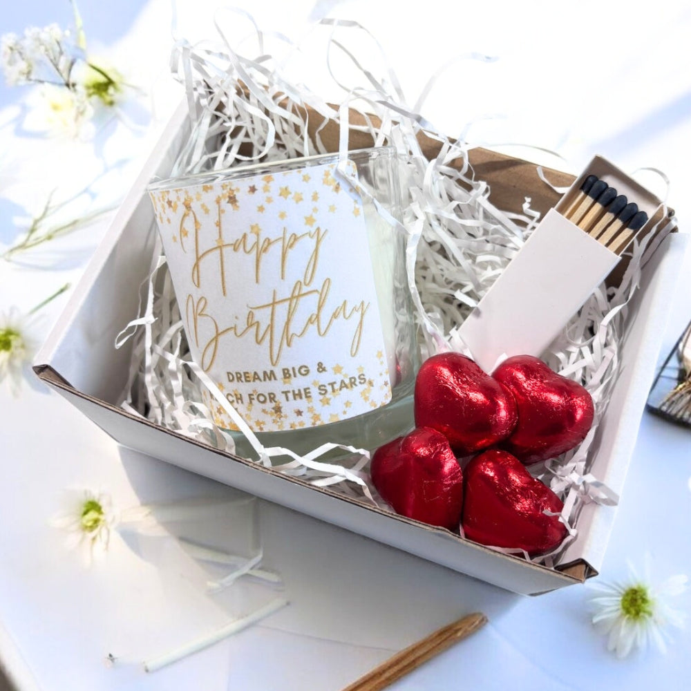 Happy Birthday Dream Big Candle Gift Set | Birthday Gift Box For Her