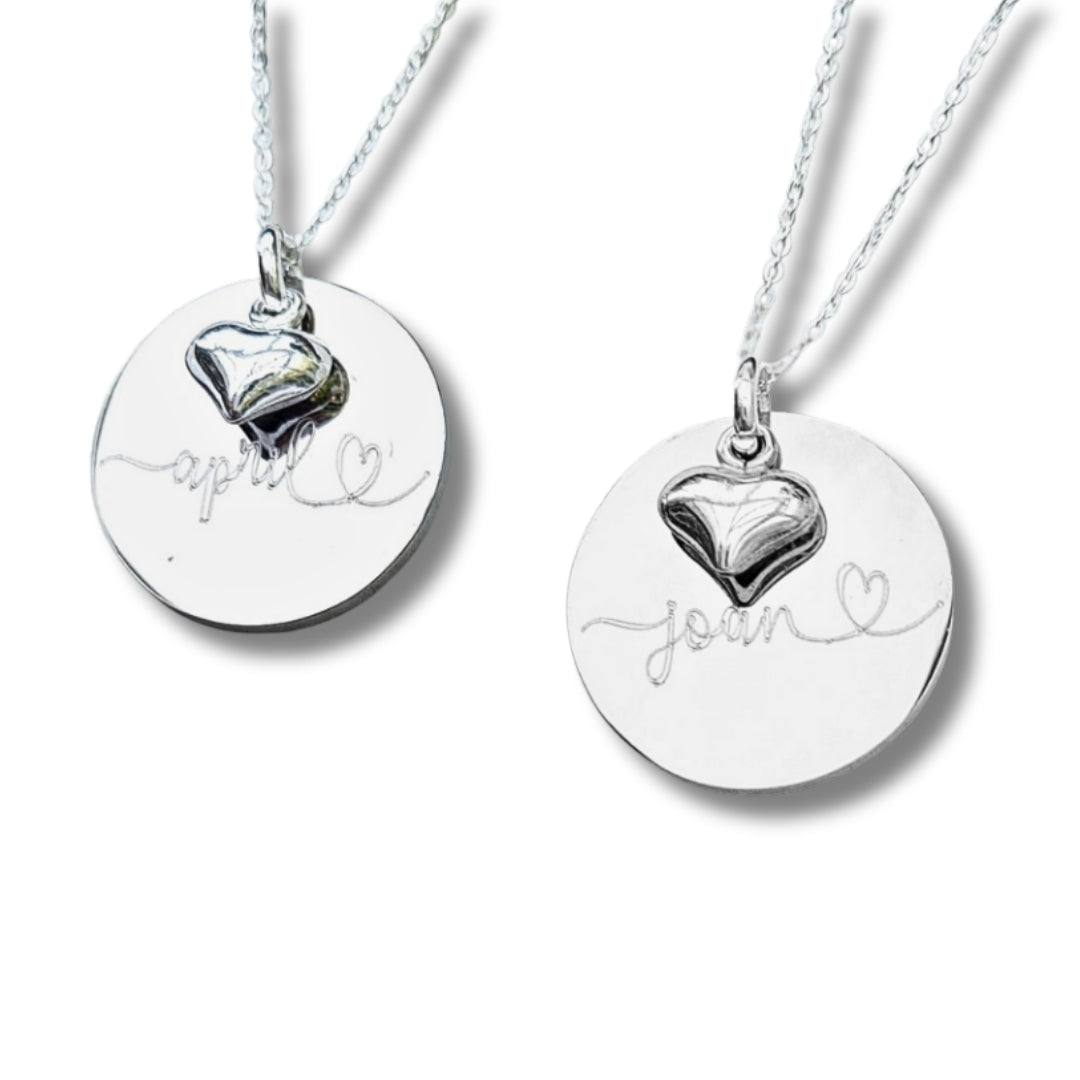 Personalised Luxe Necklace with Mini Heart