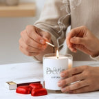 Personalised Mr & Mrs Couples Initial Candle Gift Set | Keepsake for Couples