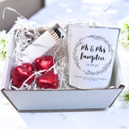 Personalised Wild Flower Wedding Candle Gift Set | Keepsake for Couples