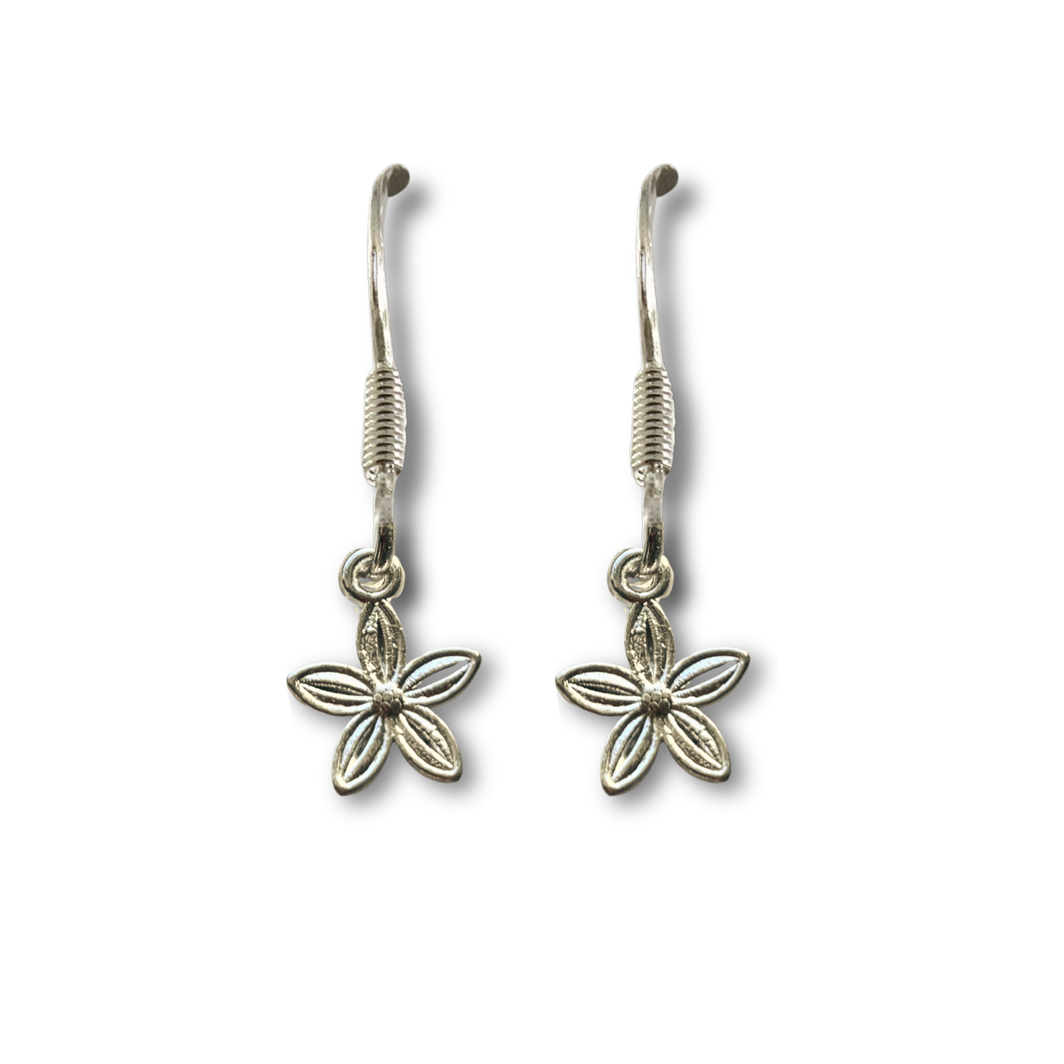 Dahlia Flower Drop Earrings