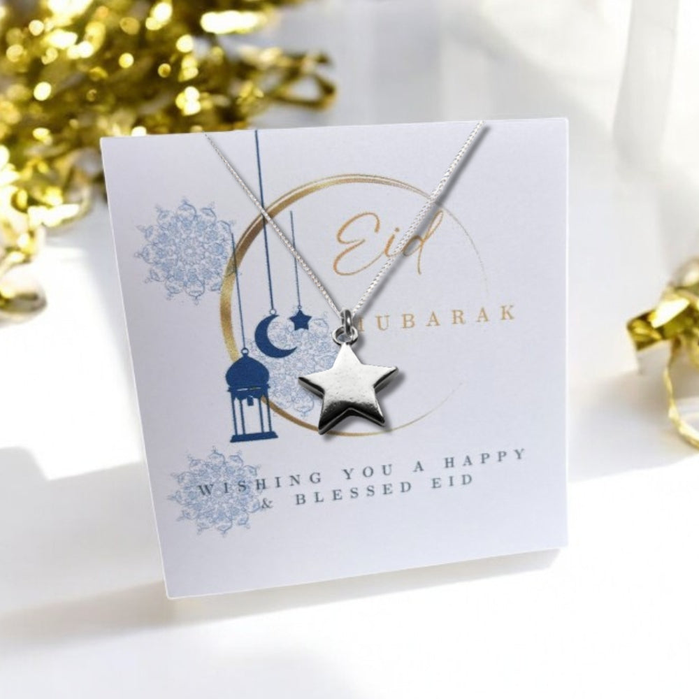 Eid Mubarak Moon Candle & Necklace Hamper | Ramadan Gifts