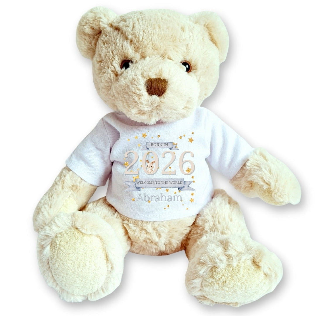 Personalised Luxury Teddy | Welcome to the World 2026 T-Shirt