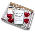 Personalised Minimalist Wedding Candle Gift Set | Keepsake for Couples