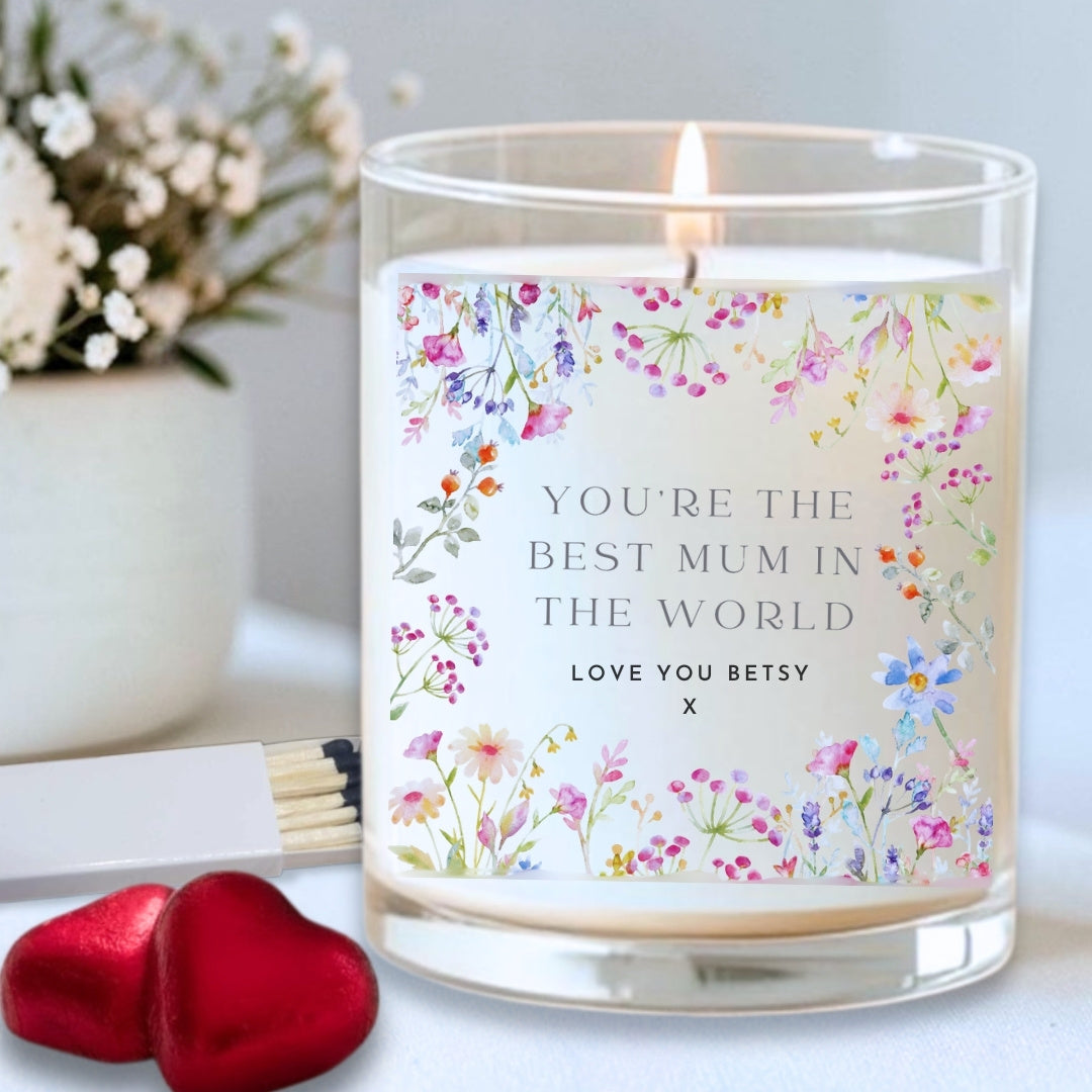 Personalised You're The Best Candle Gift Set | Mum, Grandma, Sister, Aunty