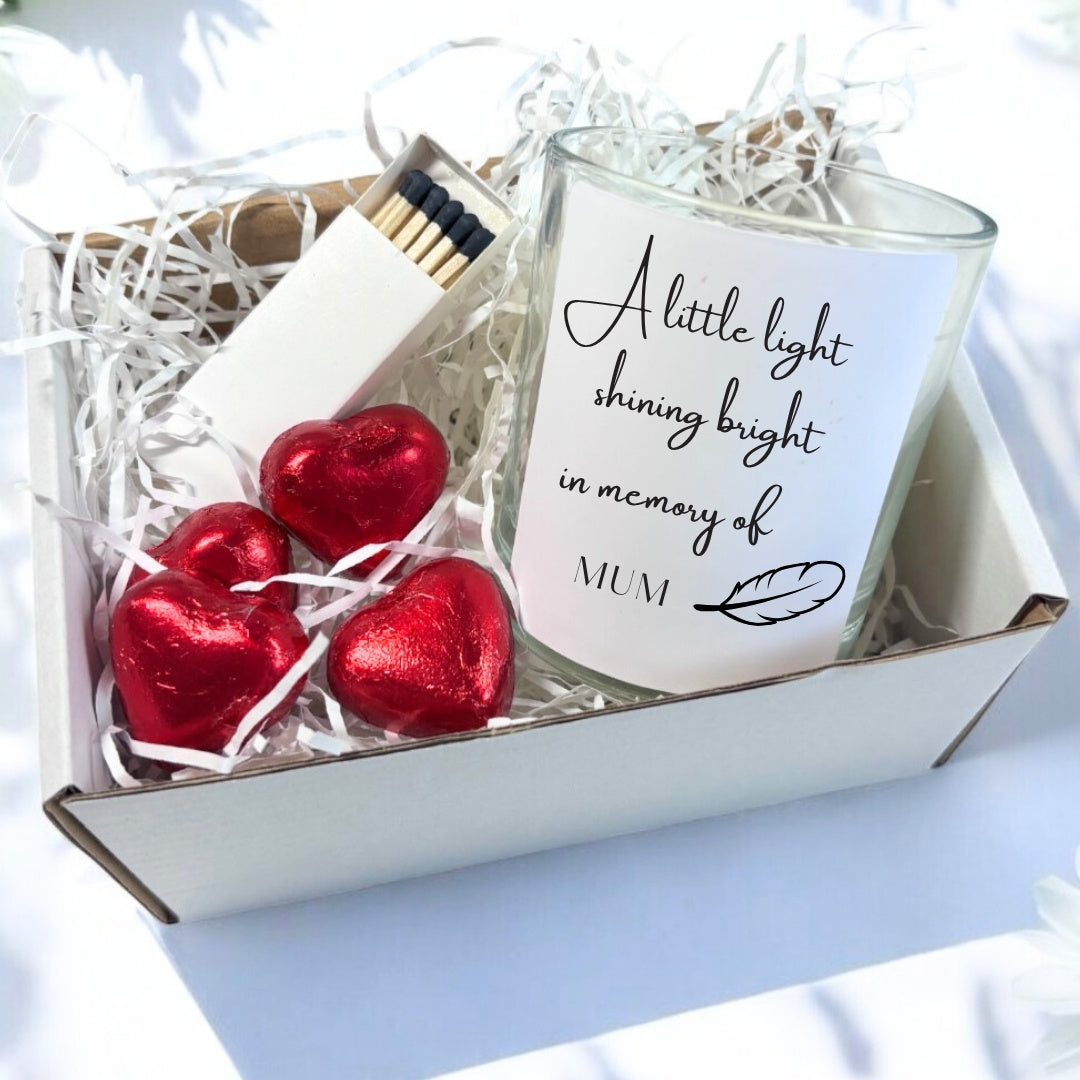 Personalised Memorial Candle Gift Set