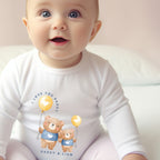 Personalised Daddy & Baby Bear Outfit: Bib, Vest, Baby Grow