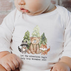 Personalised Woodland Baby Outfit: Bib, Vest, Baby Grow