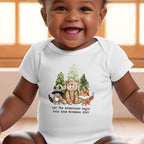 Personalised Woodland Baby Outfit: Bib, Vest, Baby Grow