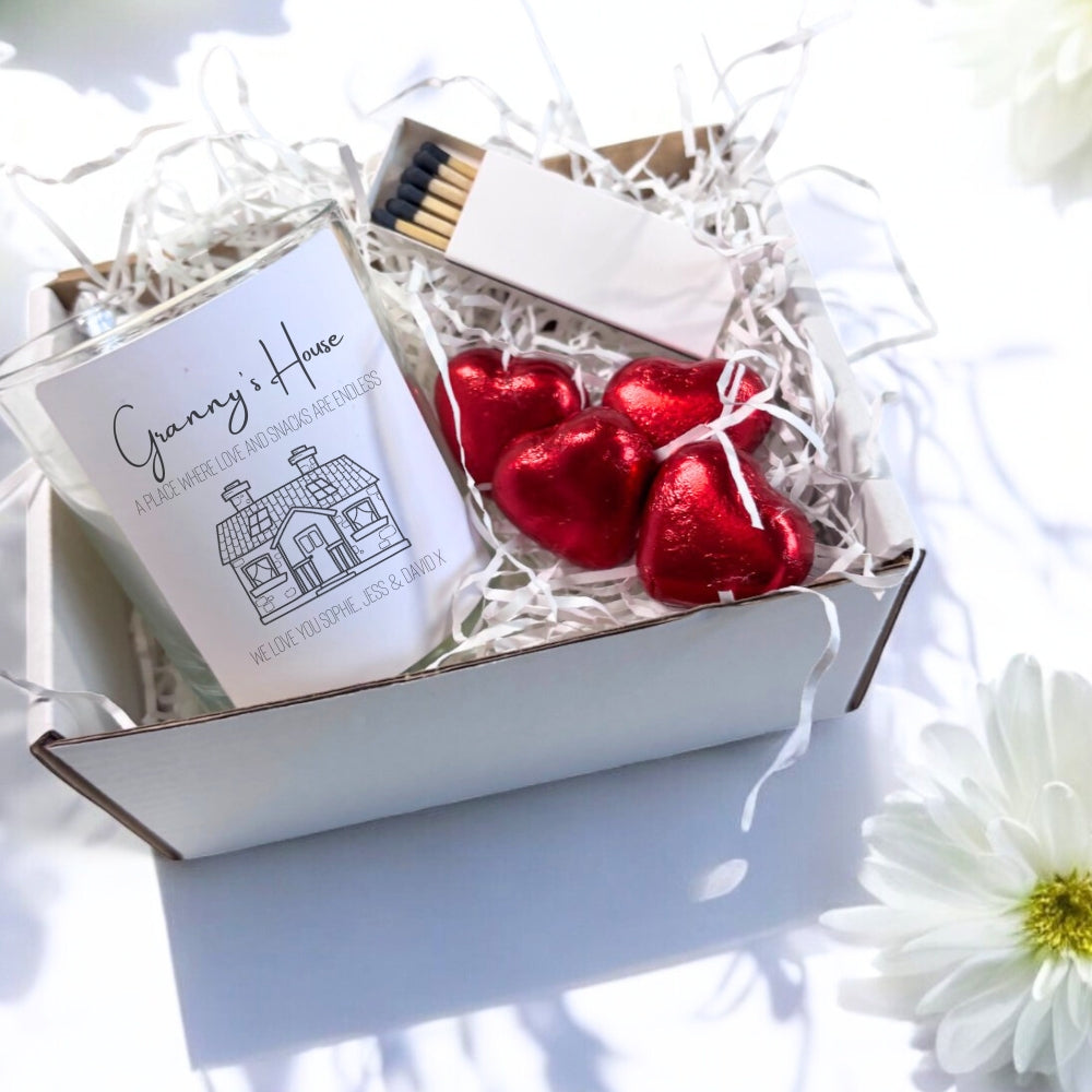 Personalised Granny's House Candle Gift Set | Grans, Nanas, Nonas Birthday Gift