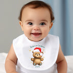 Personalised Happy 1st Christmas Teddy Babygrow | Name Vest or Bib UK
