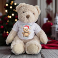 Personalised Teddy Bear Happy 1st Christmas T-shirt