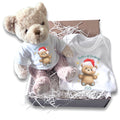Personalised Happy 1st Christmas Teddy Gift Hamper - Teddy & Baby Vest