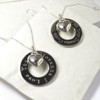 Personalised Infinity Heart Charm Necklace