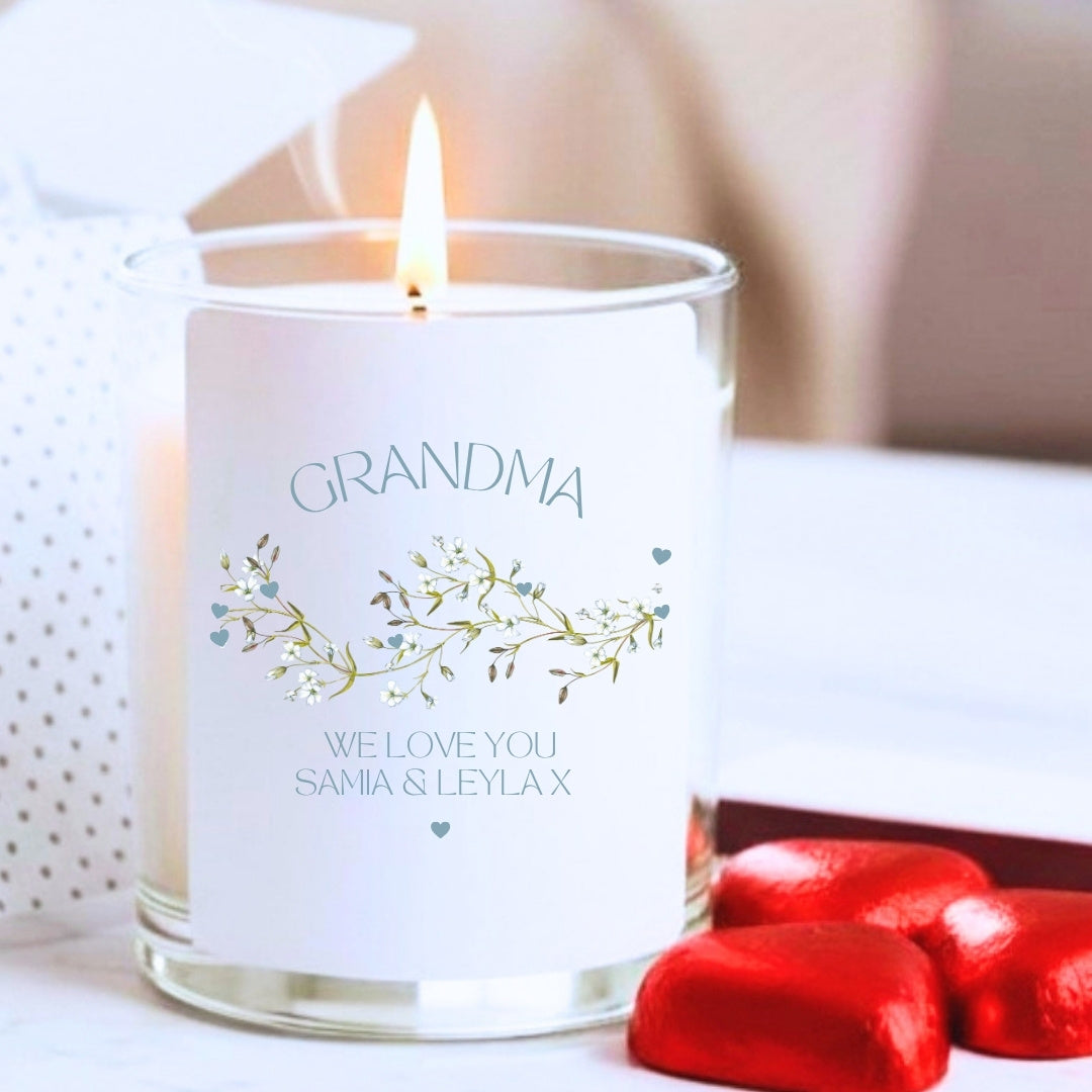 Personalised We Love You Candle Gift Set | Grandma Nana Nona Mummy