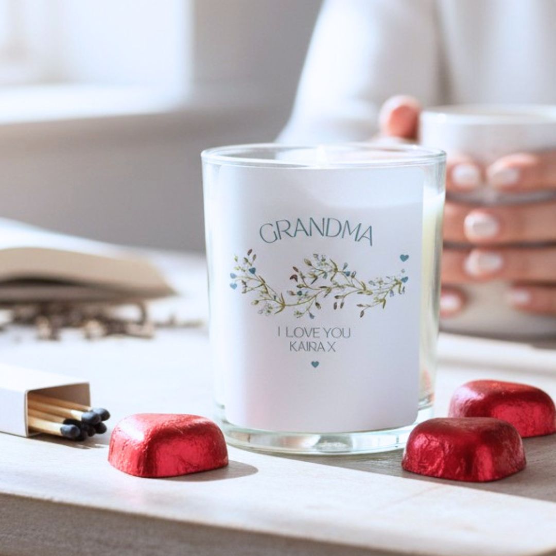 Personalised We Love You Candle Gift Set | Grandma Nana Nona Mummy