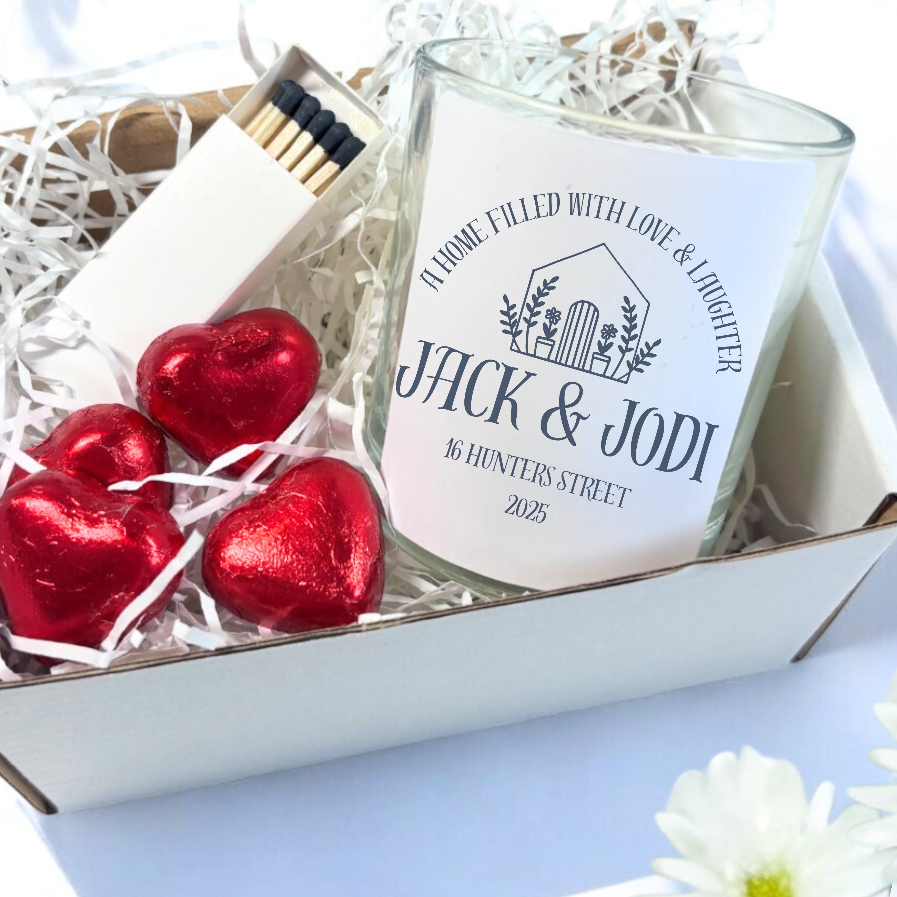 Personalised Little Home Candle Gift Set  | Housewarming Gift Box