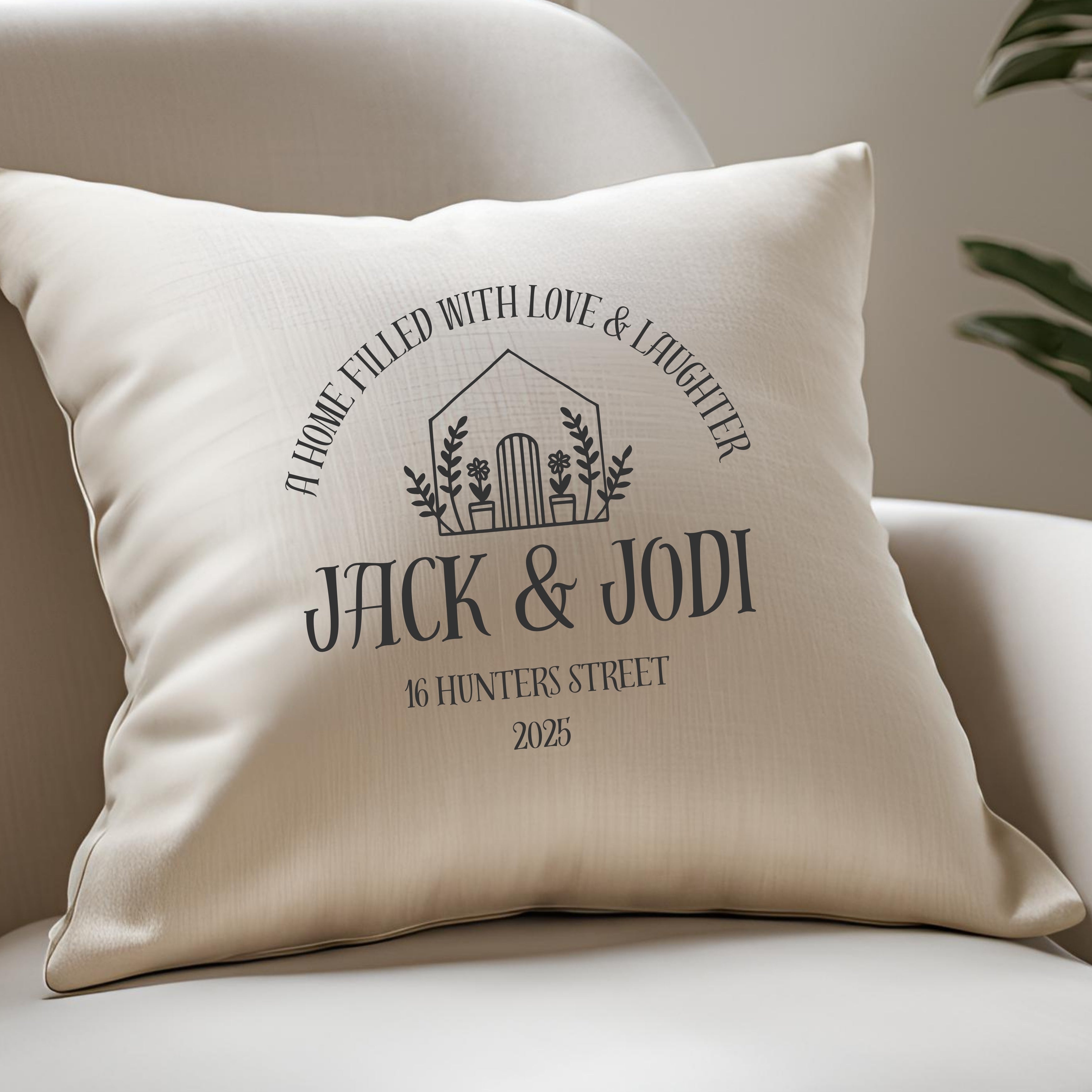 Personalised Little Home Cushion