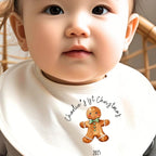 Personalised Christmas Gingerbread Man Babygrow | Name Vest or Bib UK