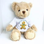 Personalised 1st Christmas Gingerbread Teddy Bear, Baby First Christmas Gift