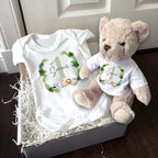 Personalised Green Boys 1st Baby Grow – Birthday Gift for Baby
