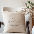 Personalised Wonderful Nan,Gran,Grandma Cushion