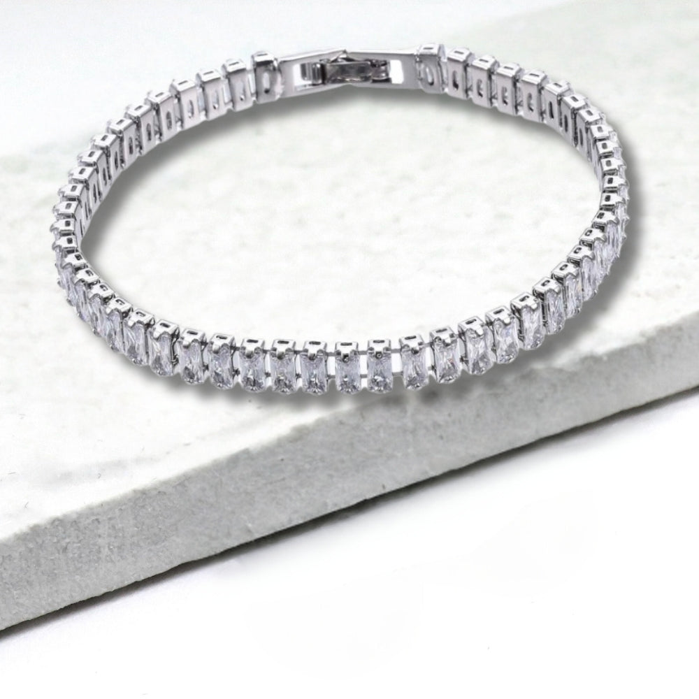 Cubic Zirconia Classic Tennis Bracelet - Women's Bracelet