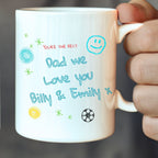 Personalised Dad's Watching Football Mug | Gift for Dad, Uncle, Friend