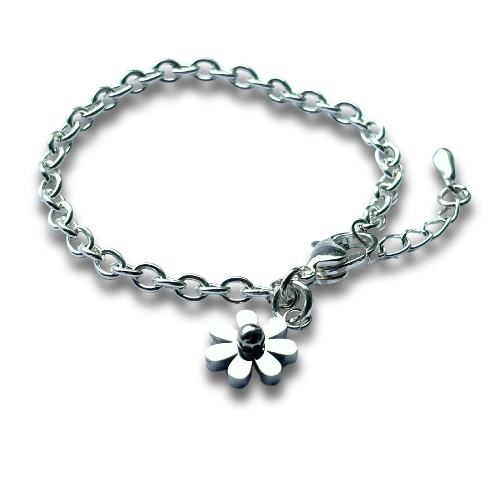 Dinky Daisy Girls Silver Bracelet