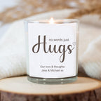Personalised No Words Just Hugs Candle Gift Set | Friend, Family