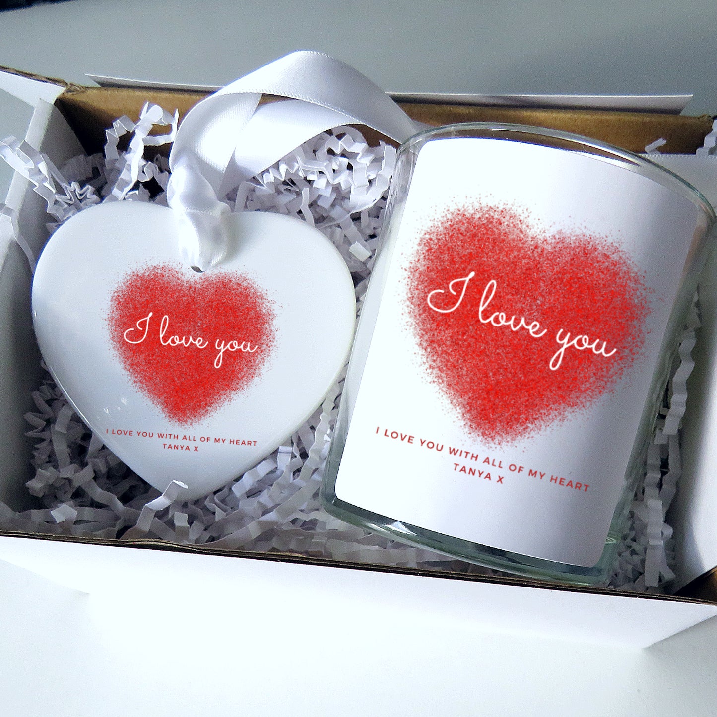 Personalised I Love You Candle Gift Box - 8866