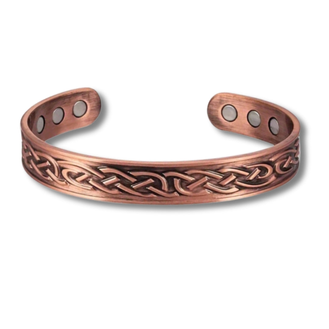 Men's Celtic Copper Bangle - Magnetic Energy
