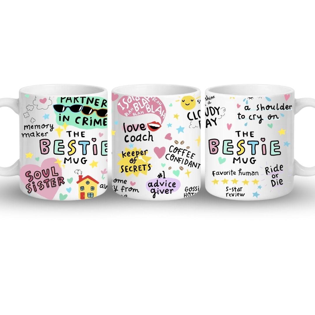The Bestie Mug, Candle & Socks Gift Hamper | Birthday Gift