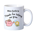 Teacher Thanks For Helping Me Grow Mug Gift | Teacher School Gift