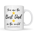 Personalised Best Dad Stars Mug | Birthday Father's Day Gift