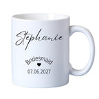 Personalised Bridesmaid Mug, Candle & Socks Gift Hamper | Wedding Gift