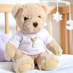 Personalised Blue Mouse Welcome to the World Baby Gift Hamper - Teddy & Baby Vest