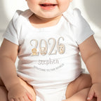Personalised Cream Farm Animals Baby Outfit – Bib, Vest, Baby Grow