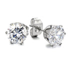 18th Birthday Cubic Zirconia Silver Earrings & Gold Balloons Mini Gift Hamper