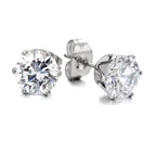 50th Birthday Cubic Zirconia Stud Earrings & Gold Balloons Mini Gift Hamper