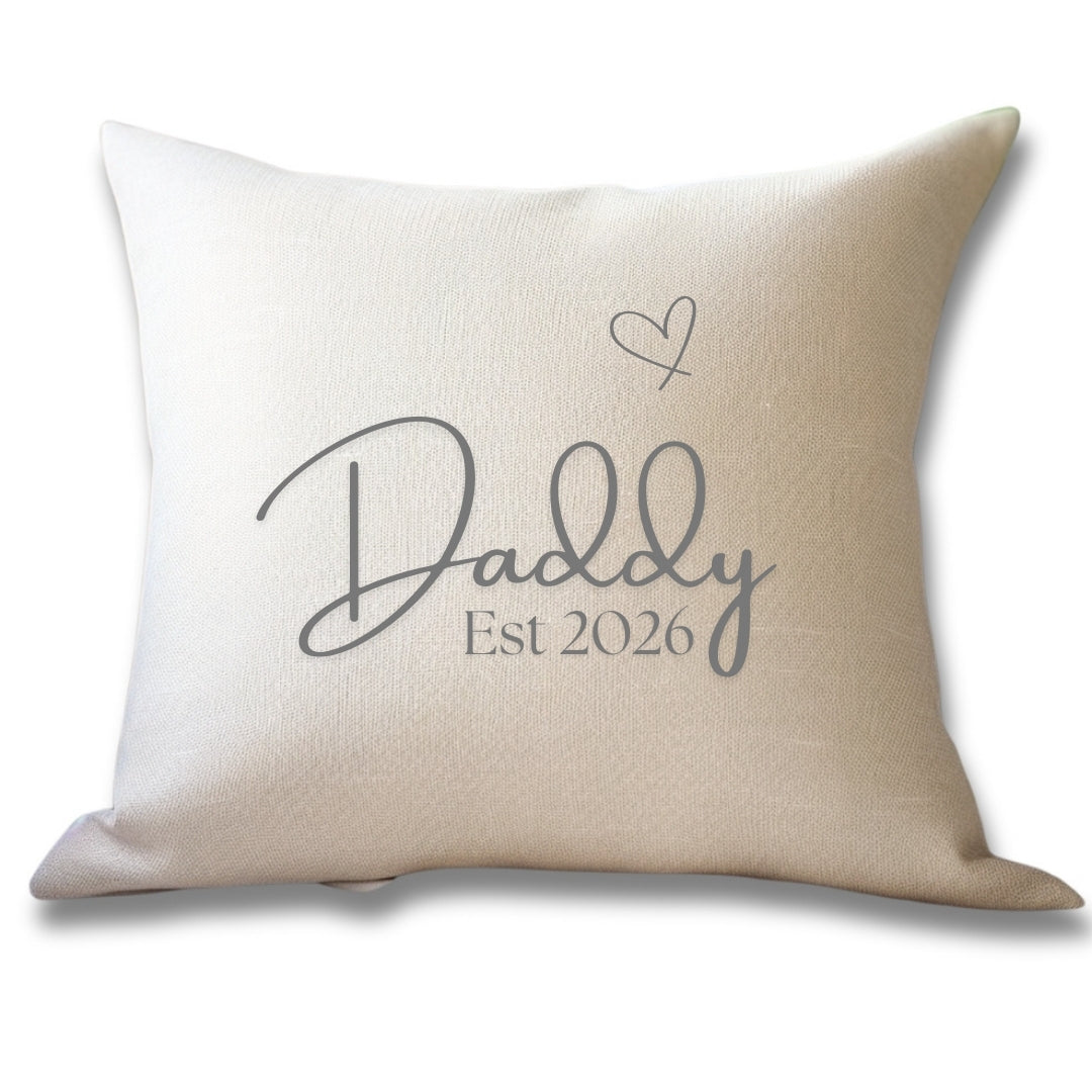 Daddy Est. 2026 Cushion