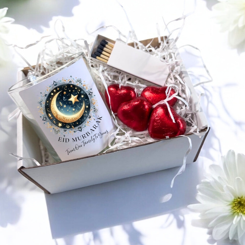 Eid Mubarak Candle Gift Set | Personalised Ramadan Family Gift