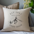 Personalised Musicians Cushion Gift