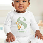 Personalised Little Giraffe Babygrow | Name Vest or Bib UK