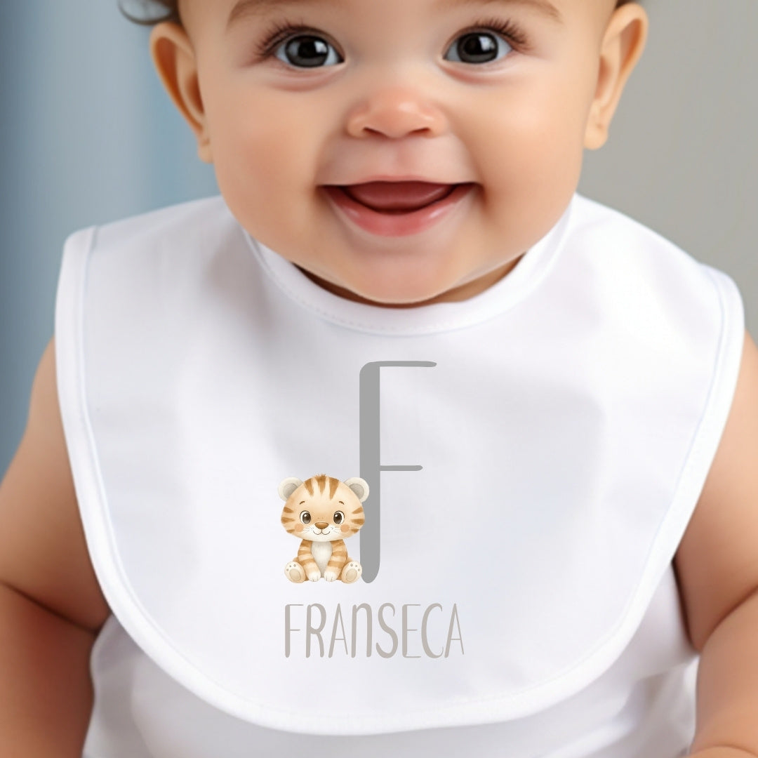 Personalised Little Tiger Name Baby Outfit – Bib, Vest, Baby Grow