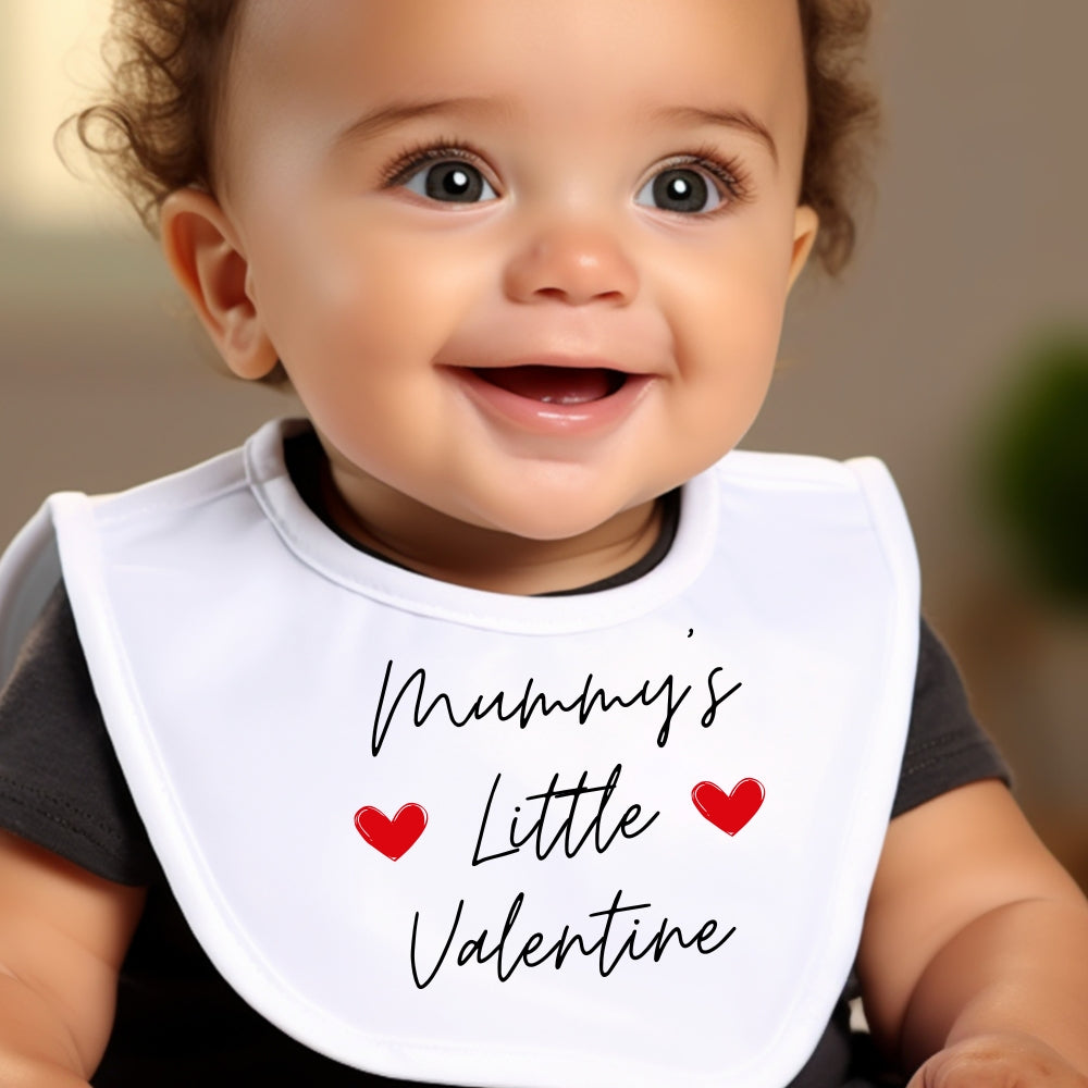 Mummy's Little Valentine Baby Outfit: Bib, Vest, Baby Grow