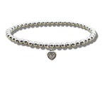 Happy Birthday Party Gift Card & Cubic Zirconia Heart Bracelet