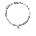 21st Birthday Cubic Zirconia Silver Bracelet & Gold Balloon Hamper