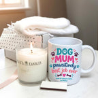 Personalised Dog Mum Pawsitively Best Job Ever Mug, Candle & Socks Gift Hamper | Mum Gift