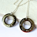 Personalised Engraved Infinity Necklace